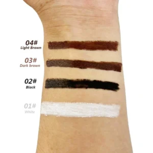 Retractable Waterproof Gel Eyeliner Pencil, High Pigment Smooth Liner for Eye Lining & Tear Trough Makeup