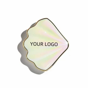 Multi Color Shell Shaped Single Blush Powder, Waterproof Sweat Proof Natural Long Lasting Face Rouge Makeup