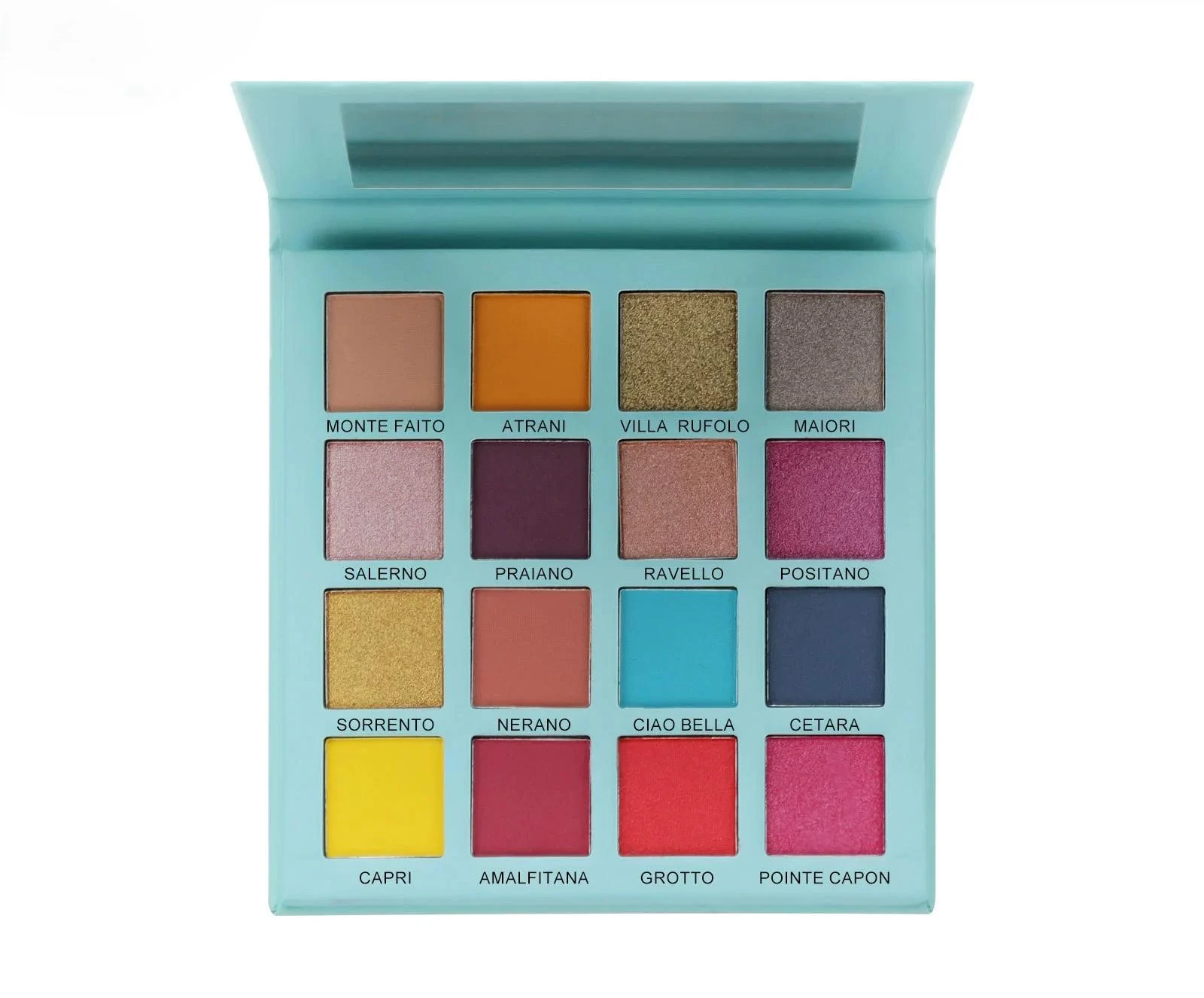 Cost-effective Earth Tone Single Blue Shimmer Fine Glitter Eyeshadow Daily Eye Makeup Palette