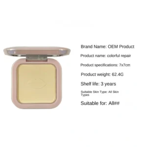 Single Contour Pressed Powder, Face Side & Hairline Shadow Powder for 3D Facial Sculpting Makeup