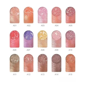 Single Snowflake Glitter Eyeshadow, Matte Shimmer Texture PVC Single Pack Highly Pigment Eye Makeup