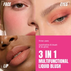 Small Batch Custom Private Label No Logo 6 Shades Liquid Blush, Highly Pigmented Fade Resistant Lightweight Face Rouge Makeup