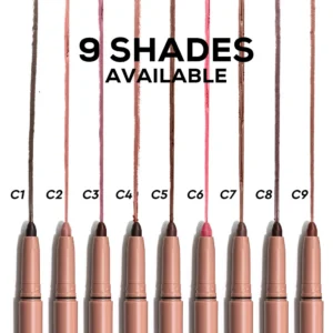 Small Batch Private Label 9 Shades Waterproof Matte Lip Liner, Non Transfer Cup Proof Long Wear Precise Lip Contour Pencil