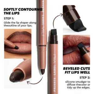 Small Batch Private Label 9 Shades Waterproof Matte Lip Liner, Non Transfer Cup Proof Long Wear Precise Lip Contour Pencil