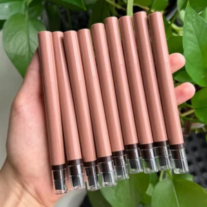 Small Batch Private Label 9 Shades Waterproof Matte Lip Liner, Non Transfer Cup Proof Long Wear Precise Lip Contour Pencil