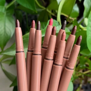 Small Batch Private Label 9 Shades Waterproof Matte Lip Liner, Non Transfer Cup Proof Long Wear Precise Lip Contour Pencil