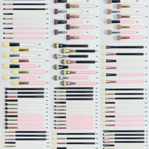 Small Batch Customizable Makeup Brush Set, Synthetic & Animal Fiber Cosmetic Brushes for Private Logo Printing