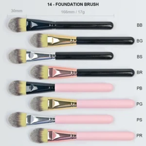 Small Batch Customizable Makeup Brush Set, Synthetic & Animal Fiber Cosmetic Brushes for Private Logo Printing