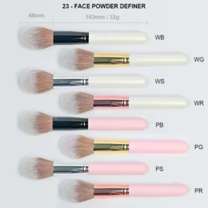 Small Batch Customizable Makeup Brush Set, Synthetic & Animal Fiber Cosmetic Brushes for Private Logo Printing