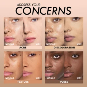 Small Batch Private Label No Logo 30ml Round Glass Bottle Waterproof Matte Liquid Foundation, Full Coverage Long Wear Base Makeup