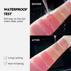Small Batch Custom Private Label No Logo 6 Shades Highly Pigmented Liquid Blush, Fade Resistant Lightweight Facial Rouge