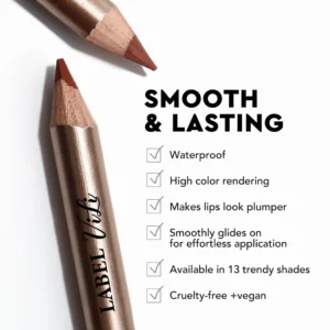 Small Batch Private Label 9 Shades Waterproof Matte Lip Liner, Non Transfer Long Wear Precise Lip Contour Pencil