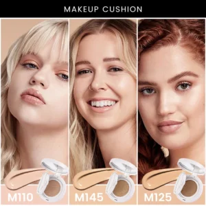 Small Batch Wholesale Private Label No Logo Long Wear BB Cream Cushion with Powder Puff, Hydrating Full Coverage Base Makeup