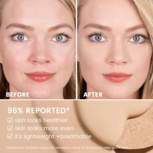 Small Batch Wholesale Private Label No Logo Long Wear BB Cream Cushion with Powder Puff, Hydrating Full Coverage Base Makeup
