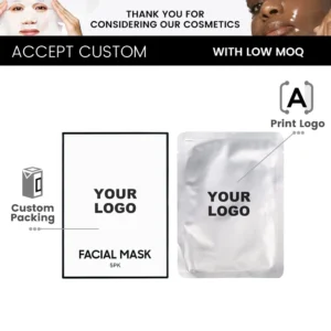 Small Batch Custom Private Label Hydrating Cleansing Sheet Facial Mask, Moisture Lock Nourishing Skin Care
