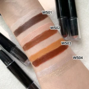 Small Batch Private Label No Logo Dual End Contour Highlighter Stick, Multi-use Facial Sculpting Brightening Makeup