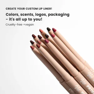 Small Batch Private Label No Logo Nude Waterproof Matte Lip Liner, Non Transfer Long Wear Precise Lip Contour Pencil