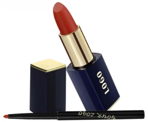 2 In 1 Square Tube Matte Non-transfer Lipstick & Lip Liner Long Wear Lip Makeup Set