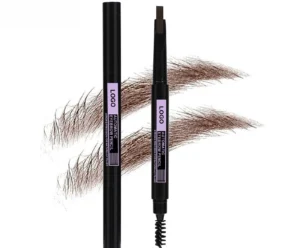 Waterproof Sweat Proof Retractable Hard Core Eyebrow Pencil, Smudge Resistant Natural Wild Brow Long Wear Definer