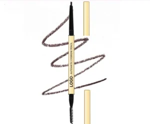 Waterproof Sweat Proof Retractable Hard Core Eyebrow Pencil, Smudge Resistant Natural Wild Brow Fade Resistant Brow Definer