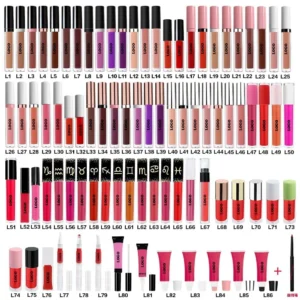 Waterproof Long Lasting Matte Lip Gloss & Lip Liner Set, Color Lock Non-transfer Lip Makeup Kit