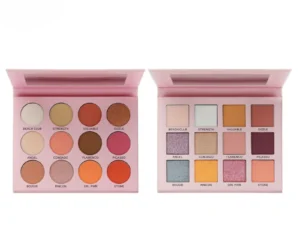 Wholesale Private Label No Logo 12-Shade DIY Multi-Use Eyeshadow Palette, Highly Pigmented Daily Eye Cosmetic