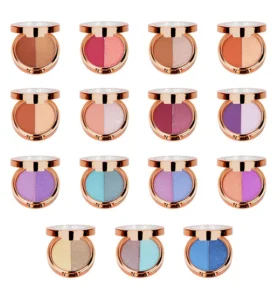 Wholesale Private Label No Logo 12-Shade DIY Multi-Use Eyeshadow Palette, Highly Pigmented Daily Eye Cosmetic