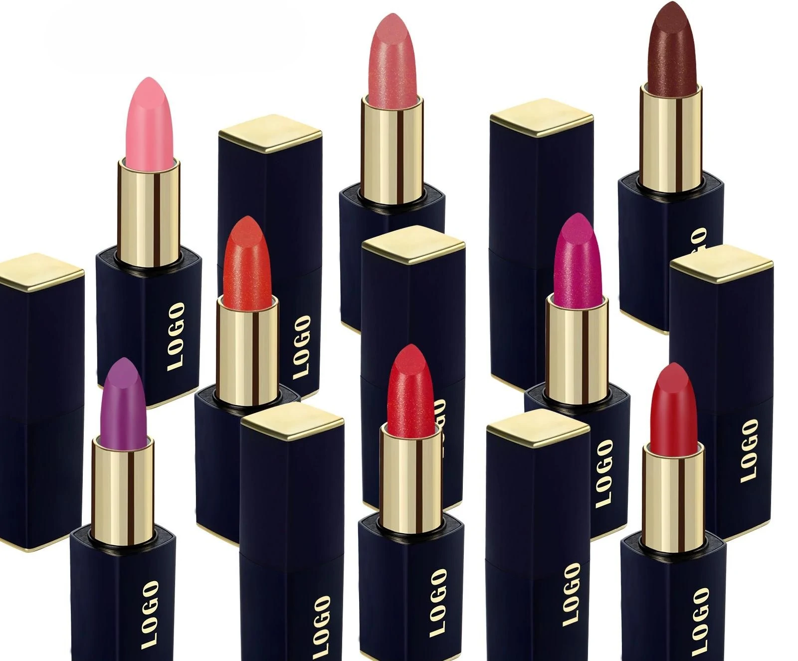 Wholesale Private Label No Logo Shimmer Hydrating Plumping Lipstick, Long Wear Nourishing Tinted Lip Balm