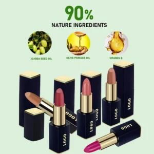 Wholesale Private Label No Logo Shimmer Hydrating Plumping Lipstick, Long Wear Nourishing Tinted Lip Balm